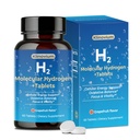 Hydrogen Water Tablets, Molecular Hydrogen Tablets with Magnesium, 12PM h2 Molecular Hydrogen, Supports Cellular Health, Oxidative Balance, Focus & Vitality, 60 Counts