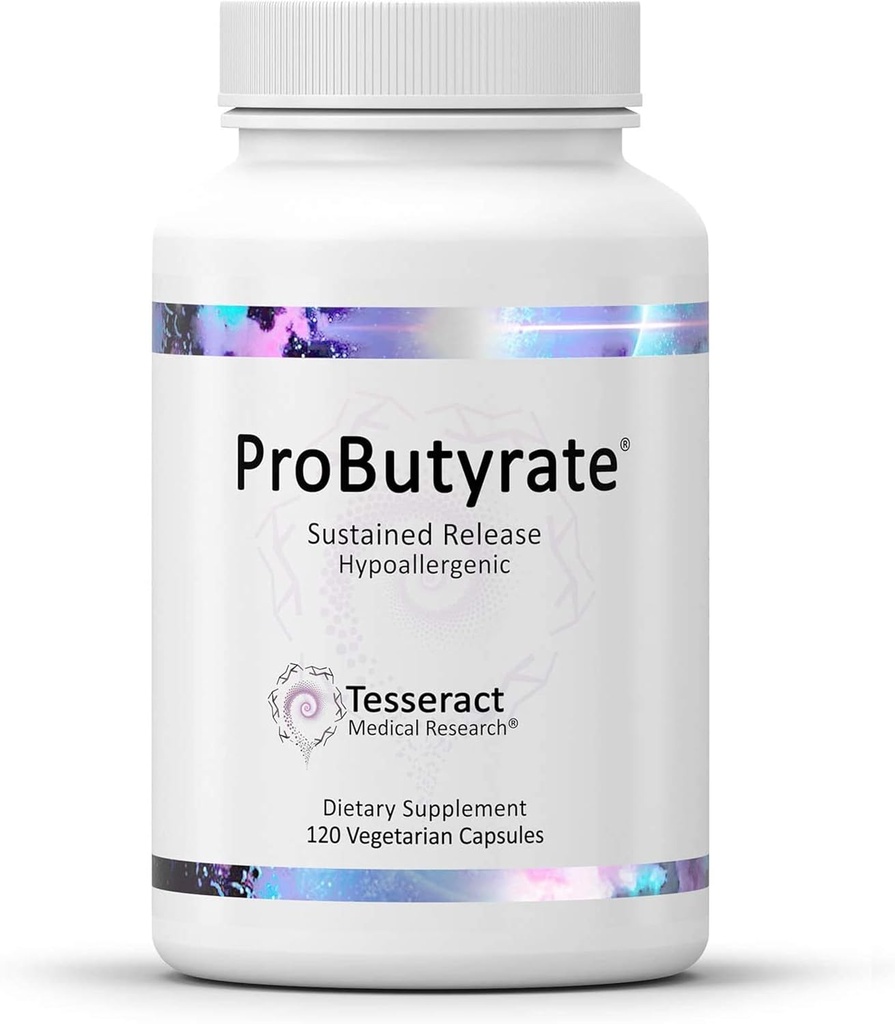 Tesseract Medical Research ProButyrate Gut Health Supplement, Butyric Acid Complex & CoQ10 Pro, Coenzym Q10 til sundhed, muskel sundhed og cellulær energi produktion