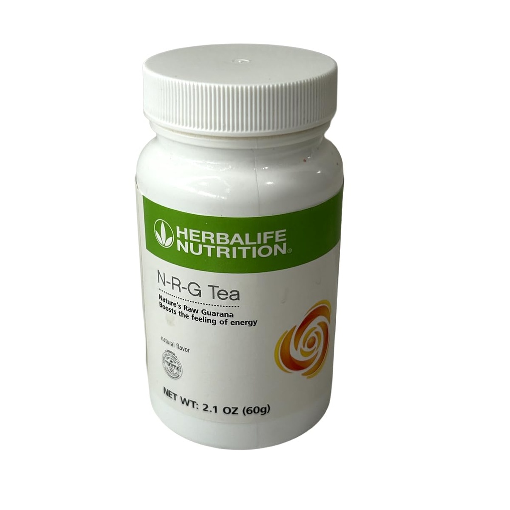 Herbalife N-R-G Nature's Raw Guarana Tea: Nature's Raw Guarana (2.1 oz) Boosts The Feeling of Energy, Naturally Flavored, Instant, 0 Calories