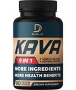 Kava Kava Kapsler - 3 Måneders Tilgang - 9 Urter med Ginkgo Biloba, Ashwagandha Root, Andin Kakao, Graviola Leaf, Kamille, Valerian, Lemon Balm & Skullcap - Support Mood & Immun- 90 Pills
