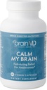 Dr. Amen BrainMD Calm My Brain - 90 Veganske kapsler - Fast- Fungerende formel med Magnesium, Ashwagandha & L- Theanine - 30 Serveringer
