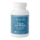 Dr. Amen BrainMD Calm My Brain - 90 Veganske kapsler - Fast- Fungerende formel med Magnesium, Ashwagandha & L- Theanine - 30 Serveringer