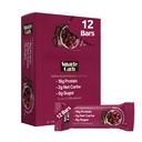 NuGo Smarte Carb Chocolate Black Cherry, 18g Protein, 0g Sugar, 2g Net Carbs, 150 Calorie, 12 Count