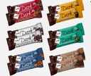 Variety Pack Protein Dark Bars "Made for Nugo Nutrition " 12 Count – Flavors: Chocolate Chip, Pretzel, Mint, , Mocha, Peanut Butter, Coconut, ,or Almond – Kosher Pareve, Dairy-Free, Vegan, Gluten-Free, "The Kitchen Queen" Packaging
