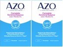 AZO Complete Feminine Balance Daily Vaginal Probiotics for Women,Clinically Proven to Help Protect Vaginal Health,Helps Balance pH and Yeast,60 Count (Pack of 2)