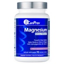 CanPrev Magnesium Bisglycinat med Ashwagandha, B5, B6 & C-vitamin, 90 Veg Caps, 30- Day Supply, Support Restaured Nights & Relaxation, Hjælper Energy & Immhue funktion, Vegan, Non- GMO, Dairy, Soy, Gluten