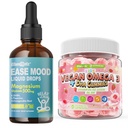 Magnesium Glycinate Liquid Drops for Kids & Omega 3 Gummies