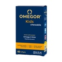 Omegor Kids Capsules | 250mg of Omega-3 DHA for Children | Exquisite Soft Capsules, in Fish Jelly, sweetened and chewable | Taste All Fruits, 60 CPS