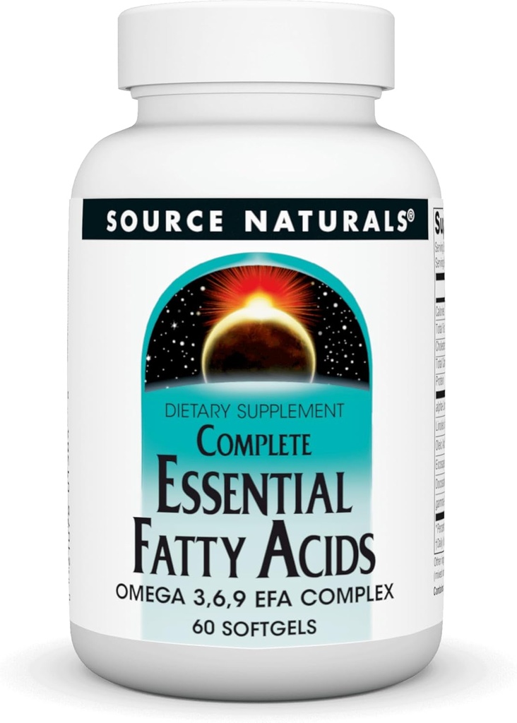Source Naturals Komplette Væsentlige Fedtsyrer Omega 3,6,9 EFA Complex, 60 Softgels