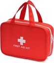 Kompakt tom førstehjælp Kit taske Emergency Trauma Medical Pouch Travel Medicine Organizer Bag til hjemmet, Camping, Rejser, Bil (rød)