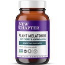 New Chapter Plant Melatonin 2mg - Sleep Aid for Adults with No Next-Day Grogginess, Nature-Inspired Sleep Formula Made with Melatonin from Tomato + Tart Cherry & Ashwagandha – Non-GMO, 30ct