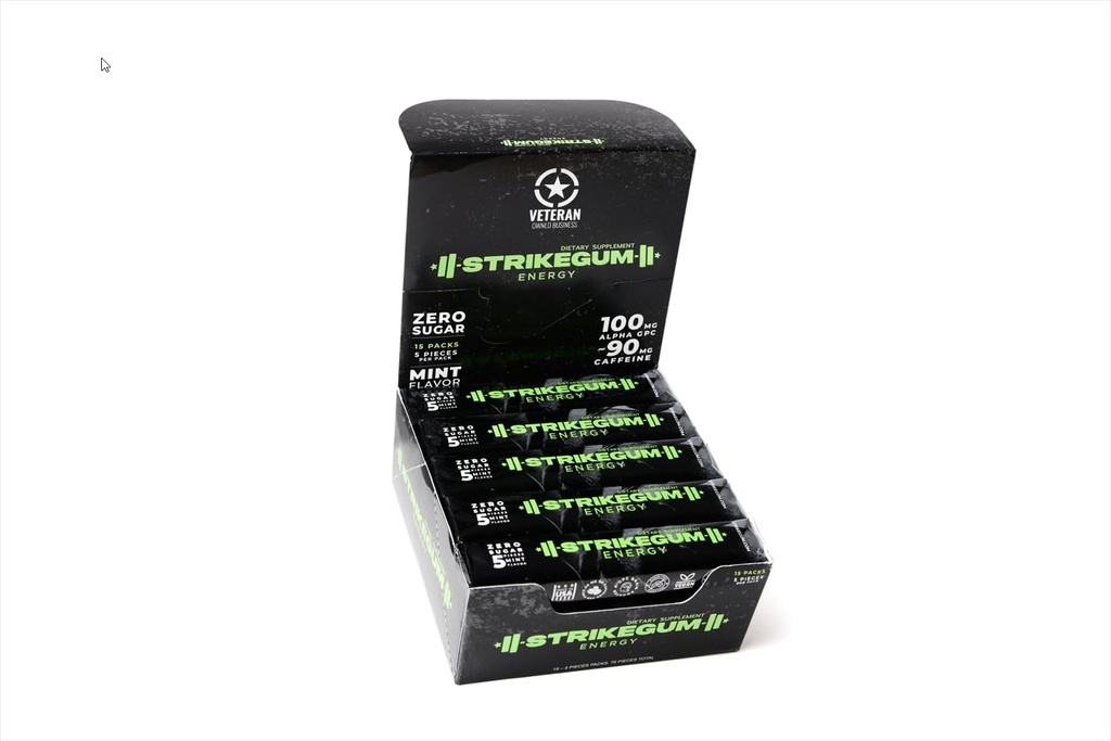 StrikeGum - Home page - Strike Premium Energy Gum | Tray