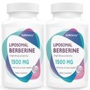 Liposomal Berberine Supplement 1500mg - Tredjeparts testet, høj biotilgængelighed Berberine HCL kapsler til kvinder og mænd, AMPK Activator for cardiovaskulær sundhed, sukkerfri, ikke-GMO, 120 Softgels