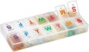 Ekstra Stor Pill Organizer - Pill Box 7 Dag Ugentlig Pill Organizer 2 gange om dagen og AM PM Daily Pill Organizer sag for Medicin piller og kosttilskud med Braille og Bright XL Let at læse farver