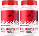 (2 Pack) GlucoBio Kapsler - Officielle Gluco Bio Support Pills, Advanced Formel for samlet balance, GlucoBio Pills, GlucoBio Supplement, Glucovio Anmeldelser, 60 Kapsler til 2 Måneder