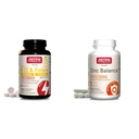 Jarrow Formulas Methyl B-12 1000 mcg & Methyl Folate 400 mcg Chewable Tablets and Zinc Balance 15 mg 100 Veggie Capsules