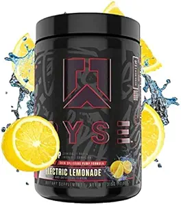 Ryse Project: Blackout Pump Powder Mex124; Pump, Power, Endule Mex124; Beatine Anoval & NO3- T Nitrate Formel for Max Pump Mex124; 25 Serveringer (Electric Lemonade)