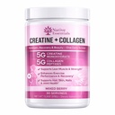 Creatine for Women + Collagen Peptides 5g Each - Muscle, Beauty, Performance