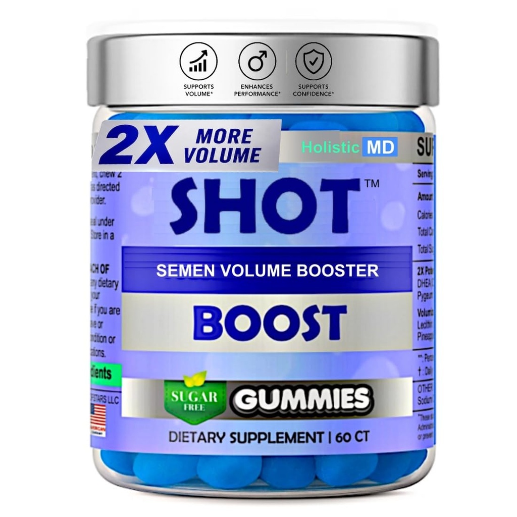 Semen Volume Booster | clinically Studied Ingredients | Packging May Vary Sugar Free Vegan 60 Gummies