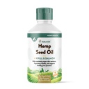 NaturVet Hamp Seed Oil Krill and Salmon, 16 oz. Flydende, Lavet i USA