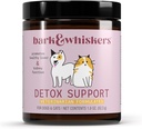 Bark & Whiskers Detox Support - Hjælper støtte sund lever & Nyre funktion - Urtebind med økologisk mælk tidsel & grøn te - 1.8 oz