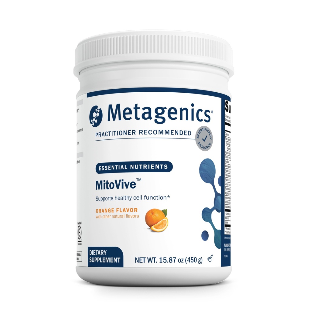 Metagenics MitoVive - Mitochondria Balance - med Aminosyrer, Magnesium & mere - Mitochondria Sundhed - Gluten Free & Non- GMO - 30 Servering - 15.87 oz