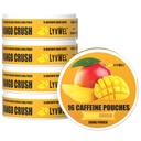 LyvWel 56mg Caffeine Energy Pouches – Mango Crush – Clean Energy & Focus Boost with Guarana – 5-Pack with 16 Pouches Per Can (80 Total Pouches)