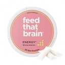 Energy Pouches | 50mg Caffeine + Alpha-GPC + L-Theanine | Nicotine & Sugar Free | Watermelon | 20 Nootropic Pouches