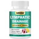 Lymphatic Drainage Supplements,13-in-1 Herbal Formula with Echinacea,Dandelion &Burdock,Liposomal Technology,Support Fluid Balance & Immune Support,120 Capsules(Pack of 1)
