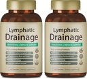 Lymphatic Drainage Capsules, 240 Capsules New Maximum Potency Formula 4 Month Supply with Dandelion Extract, Cleavers Extract - Supports Cellulite Reduction, Lymphatic Drainage & Immune Health