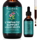 Lymphatic Drainage Drops | 21-in-1 Lymph System Support Supplement | Lymph Cleanse with Turmeric, Echinacea, Elderberry & Dandelion | for Women & Men, 2 fl oz