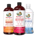 MaryRuth 's flydende morgen Multivitaminer: + hårvækst (Peach Mango), daglig wellness (Hindbær), og Nighttime Multimineral (Kokosmel)