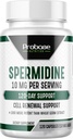 Probase Nutrition Spermidine (10mg of 99% Spermidine 3HCL - Third Party Tested) 120 Capsules - 100x More Potent Than Wheat Germ Extract, Telomere Health and Aging 120-Day Supply - As efficient as NMN