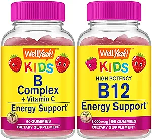 Nå Yes B Complex Kids + Vitamin B12 Kids, Gummies Bundle - Great Tasting, Vitamin Supplement, Gluten Free, GMO Free, Chewable Gummy