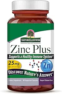 Zink Plus + vitaminer til voksne - 25 mg immunforsvar med B6 60 Veg kapsler - Vegan, Gluten- Free, Cruelty- Free Zink Piclonate