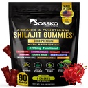 3200 MG Pure Himalayan Shilajit Gummies Organic for Men & Women with Probiotics & Magnesium Ashwagnadha Chaga Turmeric Fulvic Acid 105 + Trace Minerals I Vegan Non- GMO I Lab Testet I 90 Greve