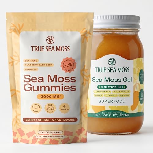 TrueSeaMoss Bundle – 3-in-1 Gummies & Ashwagandha Sea Moss Gel