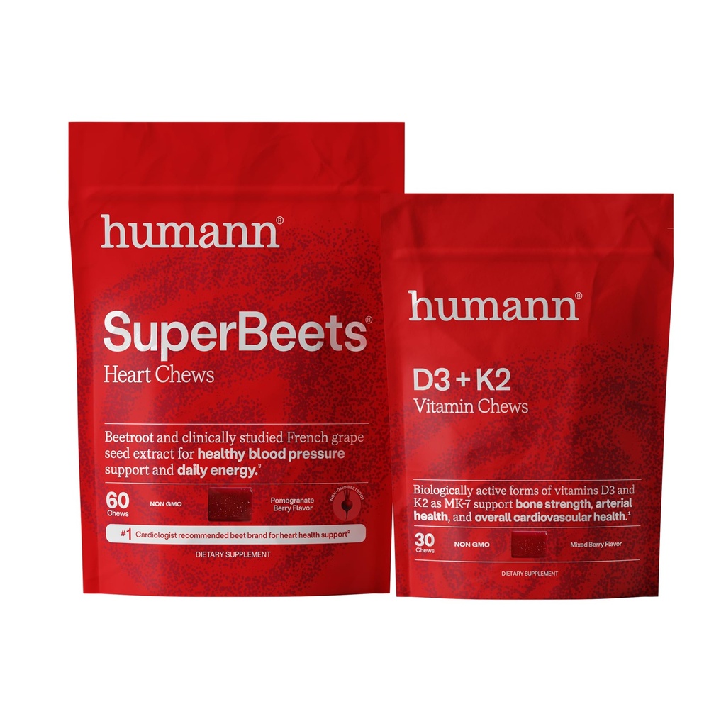 humanN SuperBeets Heart & D3 Chews