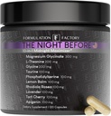 Natten før 10- in-1 Midnight Maximizer Sleep Aid, Stress Relief, Cognition, Afslapning, Inddrivelse, Focus, Magnesium Glycinate, L- Theanine & mere, (120 Kapsler - 2 Måned Supply)