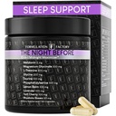 Natten før 10- in-1 Midnight Maximizer Sleep Aid, Stress Relief, Cognition, Afslapning, Inddrivelse, Focus, Magnesium Glycinate, L- Theanine & mere, (120 Kapsler - 2 Måned Supply)