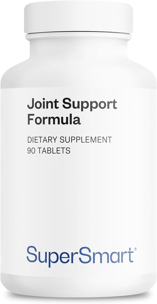 Supersmart Joint Support Formel (High Potency Complex) - med Glucosamin, Chondroitin, Hyaluronic Acid, MSM - Joint Support Supplement: 124; Non- GMO & Gluten Free - 90 tabletter