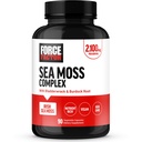FORCE FACTOR Irish Sea Moss Kapsler med Burdock og Bladderwrack for Immunitet, fordøjelse, hjerte sundhed, og antioxidant Support, Vegan, No Gelatine, 90 Kapsler