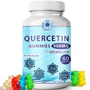 Quercetin Gummies - Quercetin med bromelain vitamin C + Zink vitamin D3 - Chewable Quercetin 900mg kosttilskud - Quercetin til børn og voksne (1)