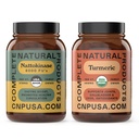 Complete Natural Products Nattokinase 100 Capsules & Turmeric 100 Capsules Bundle