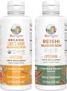 MaryRuth Organics Lions Mane Liposomal (Coffee Cake) & Reishi Mushroom (Candice Pecan) - 124; Clean Label Project Verified ® - 124; Vitaminer for kognitiv støtte, Immunitet, & Samlet sundhed; Vegan, Non- GMO