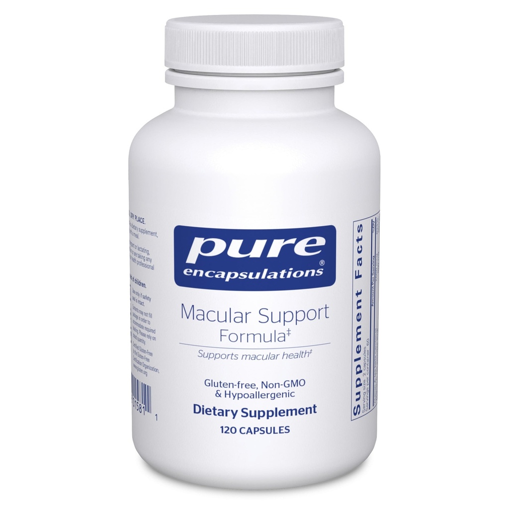 Ren indkapsling Macular Support Formel 124; Hypoallergen Supplement med forbedret antioxidant Formel for sunde øjne *