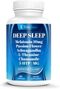 18- in-1 Melatonin10 mg, Natural Deep Sleep Supplement for voksne, Non- Habit Forming, Ashwagandha, L- Theanin, Magnesium, Kamille, 5- HTP, Non- GMO