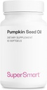 Supersmart - Pumpkin Seed Oil Supplement 1000mg per dag (+ E-vitamin) - Pumpkin Seed Oil for Hair Growth