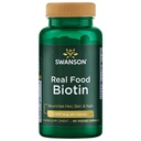 Swanson Real Food Biotin Vitamin B- 7 Hår Skin Nail Metabolisme Sundhed fra Organic Hummingbird Tree Extract Vegan Gluten- Free Non- GMO B7 5000 mcg 90 Veggie Kapsler (Caps)