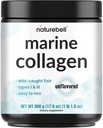 NatureBell Marine Collagen Powder, 500g – Hydrolyzed Type I & III Peptides for Women and Men – Wild-Caught Fish Source – Unflavored, Easy-to-Mix – Non-GMO, Gluten Free